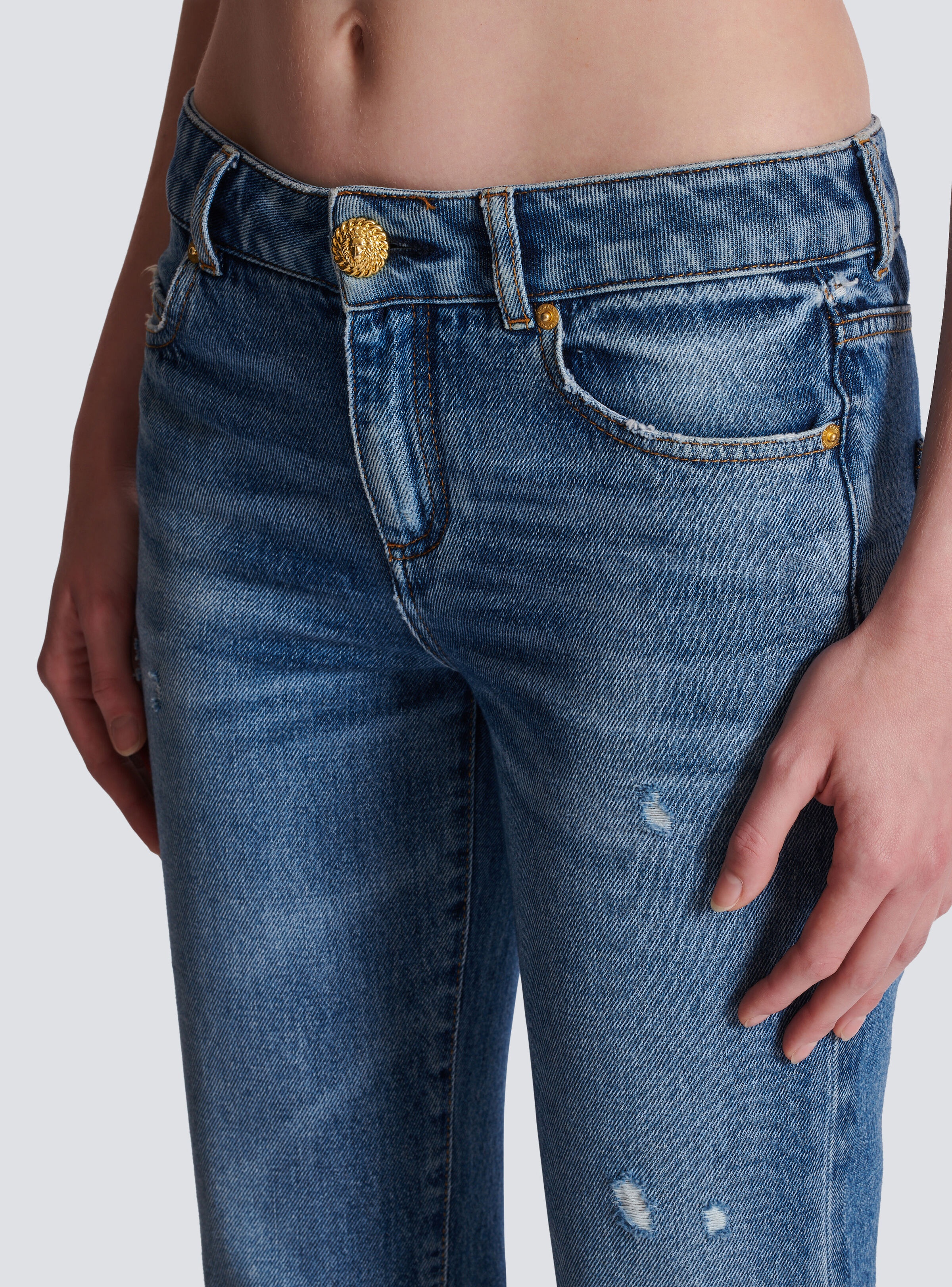 Flared denim jeans - 7