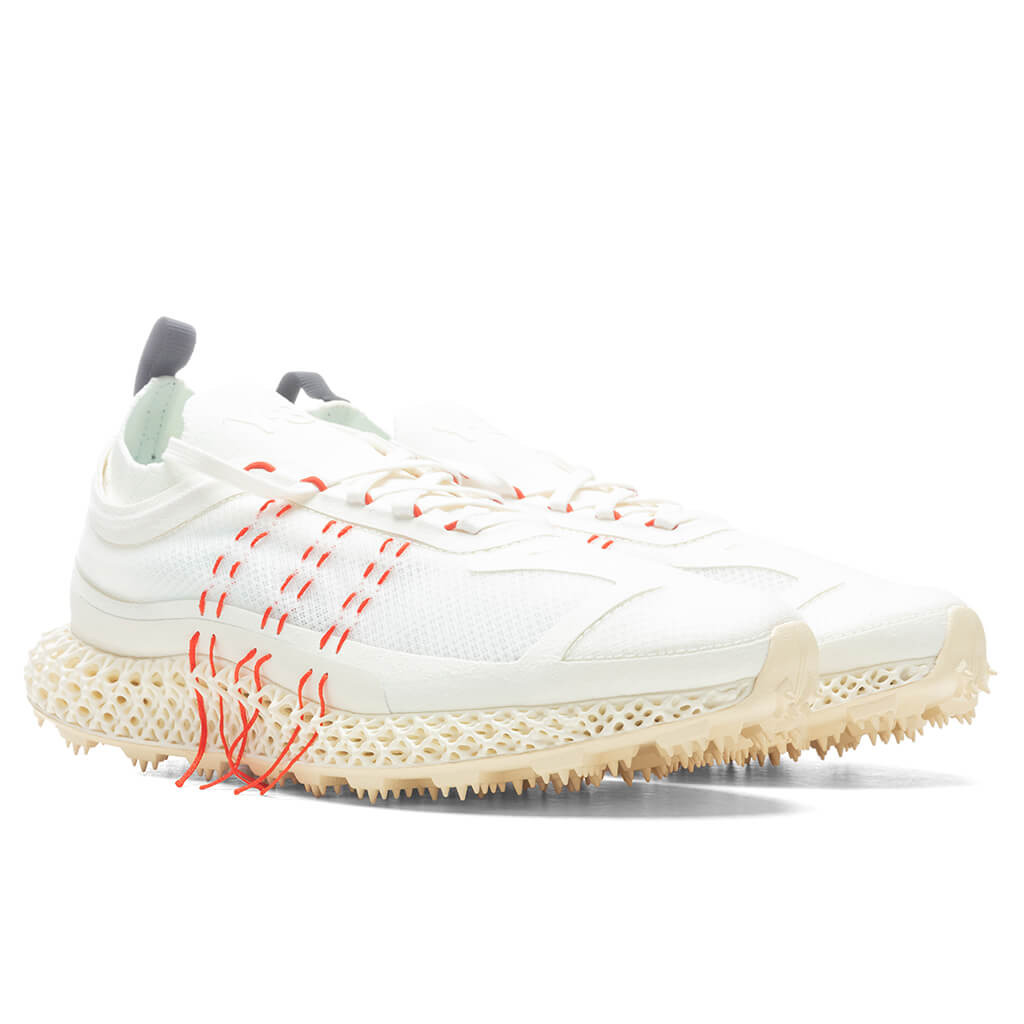Y-3 RUNNER 4D HALO - CORE WHITE/RED/BRIGHT CYAN - 2