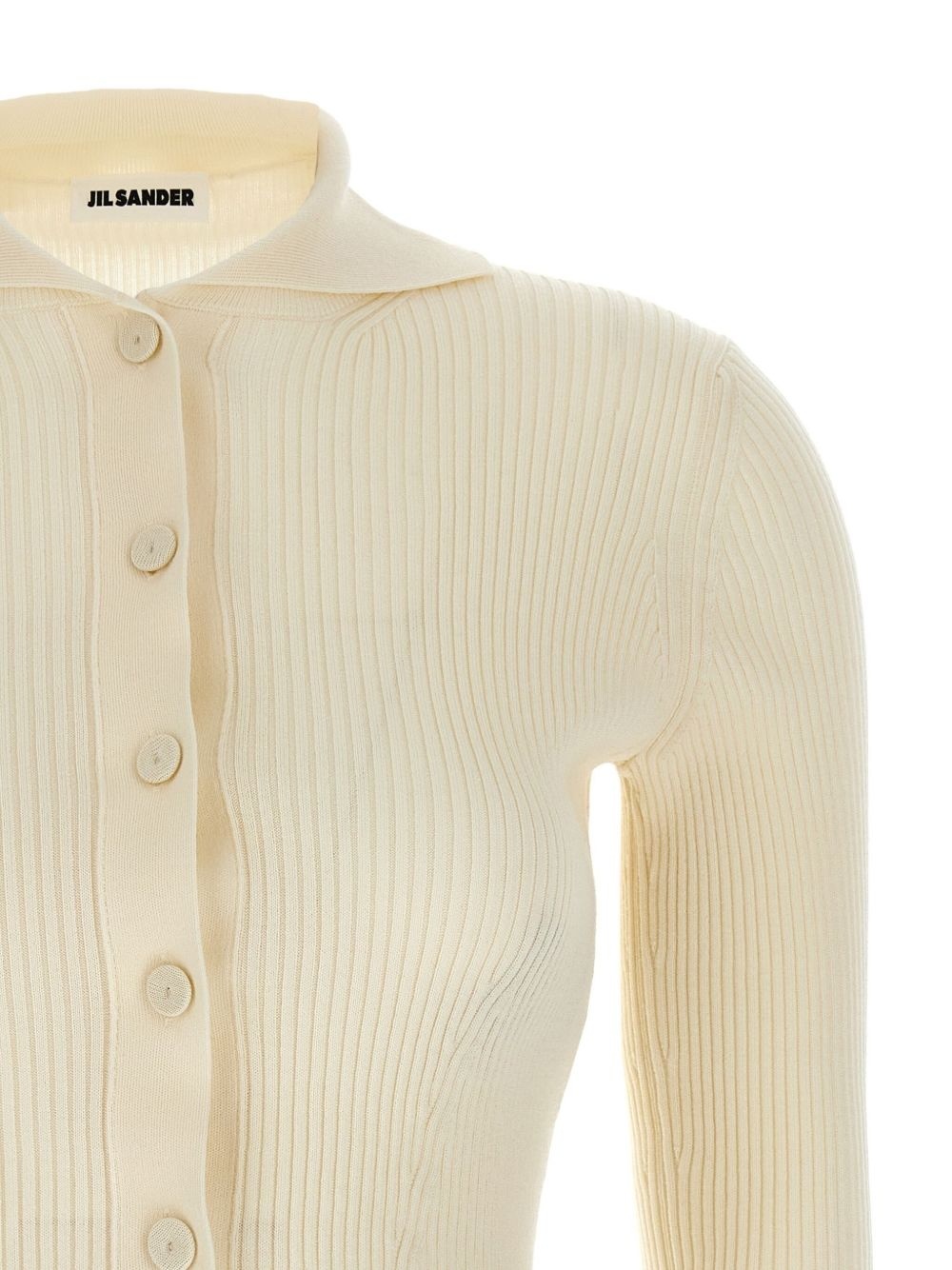 ribbed-knit cardigan - 3