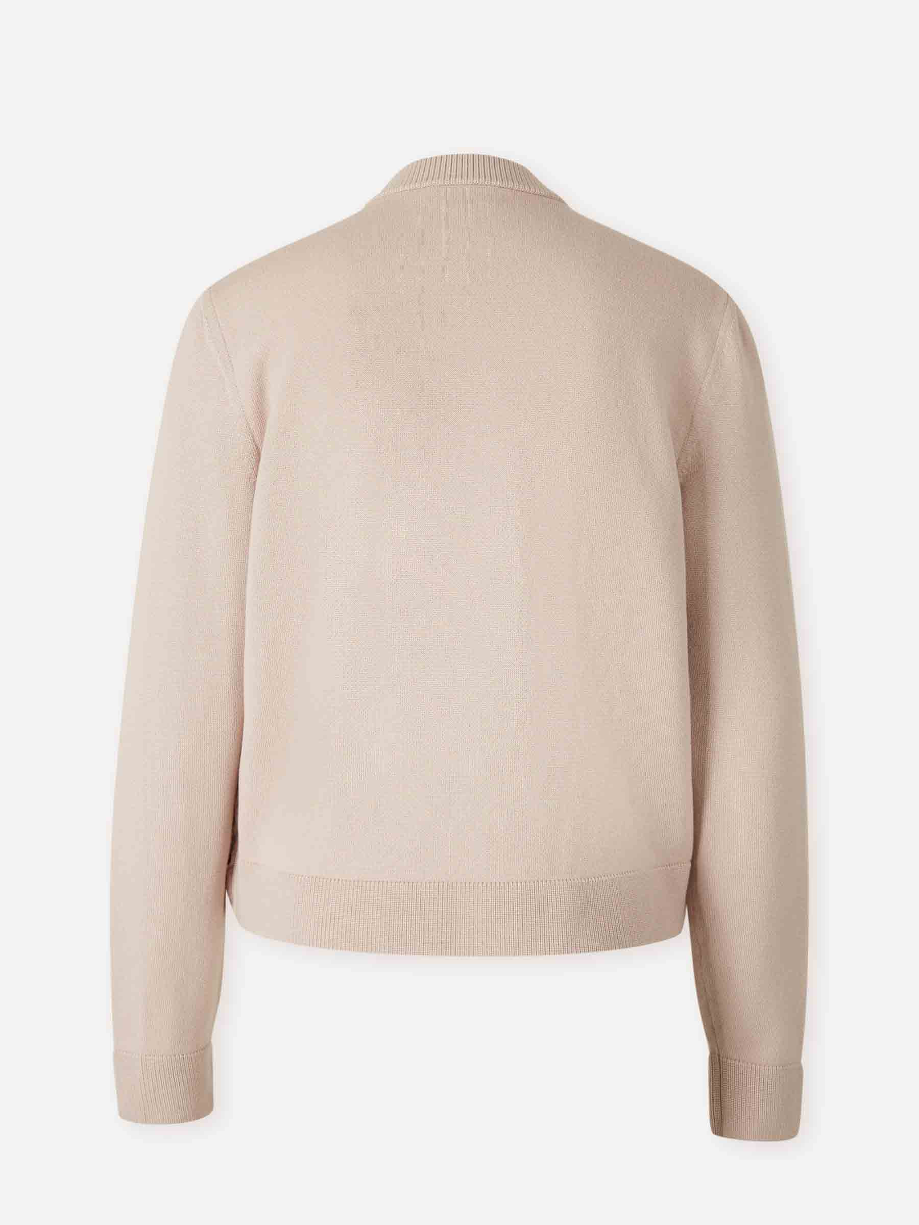 WOOL ZIPPER CARDIGAN - 2