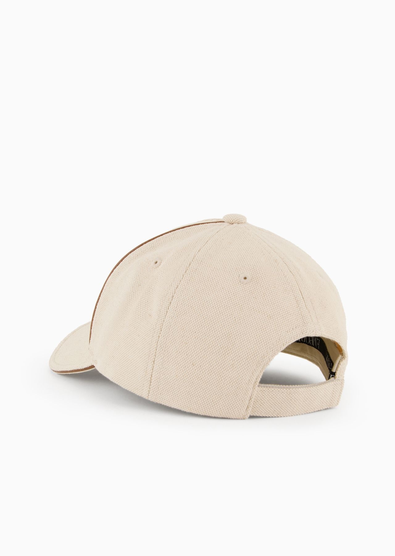 Canvas baseball cap with oversized embroidered logo - 2