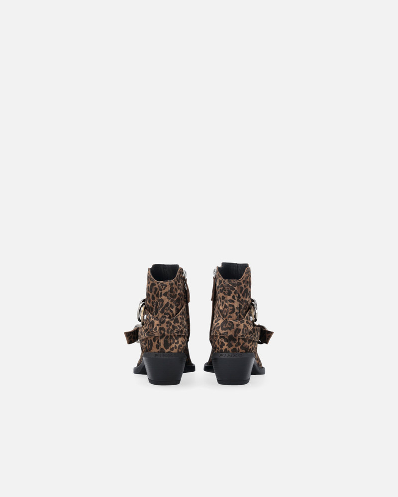 COWBOY BOOTS WITH STUDS AND ANIMAL PRINT 8