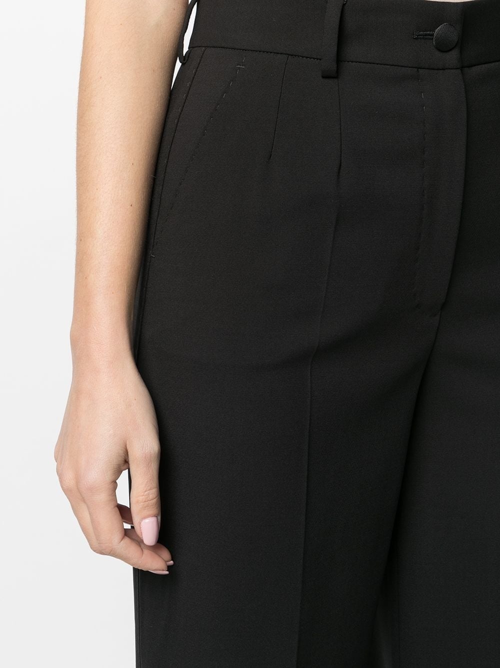 high-waisted wide-leg trousers - 5