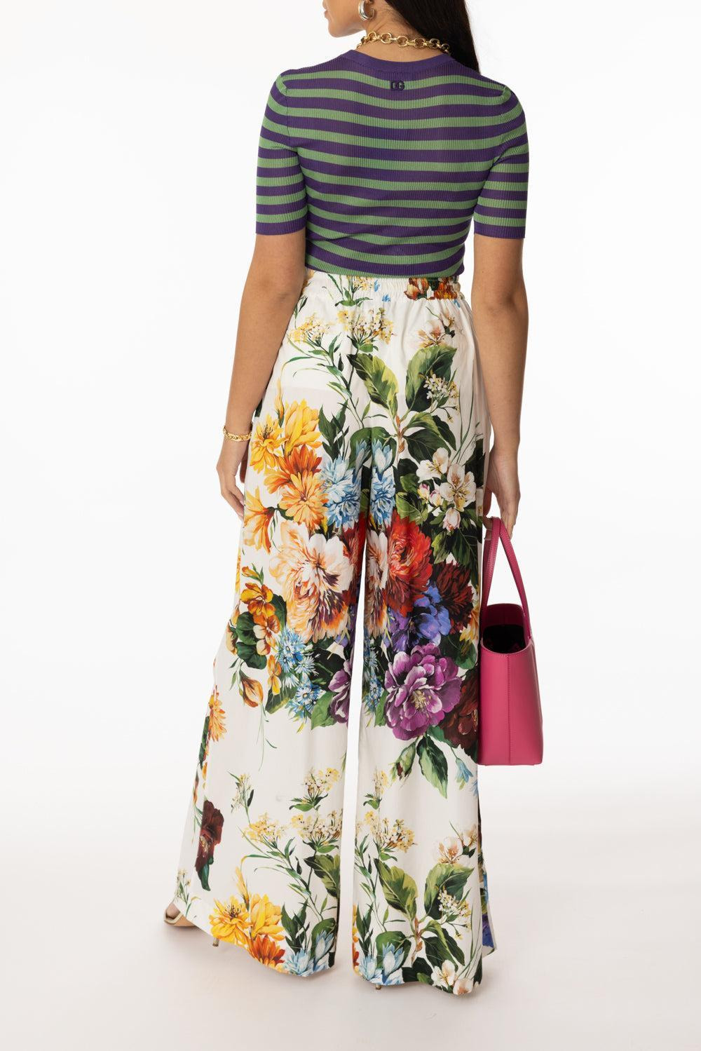 Poplin Wide Leg Pant - 4