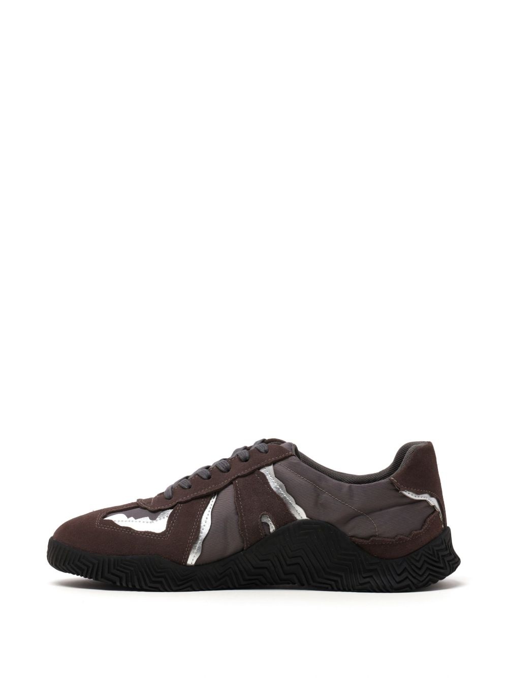 paneled low-top sneakers - 5