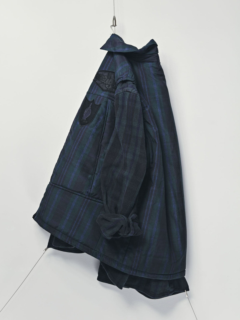 sacai sacai Gonz Multi Patch Plaid Shirt outlook