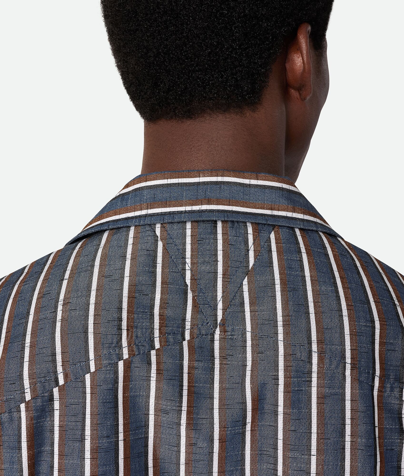 Stripe Cotton And Linen Shirt - 5