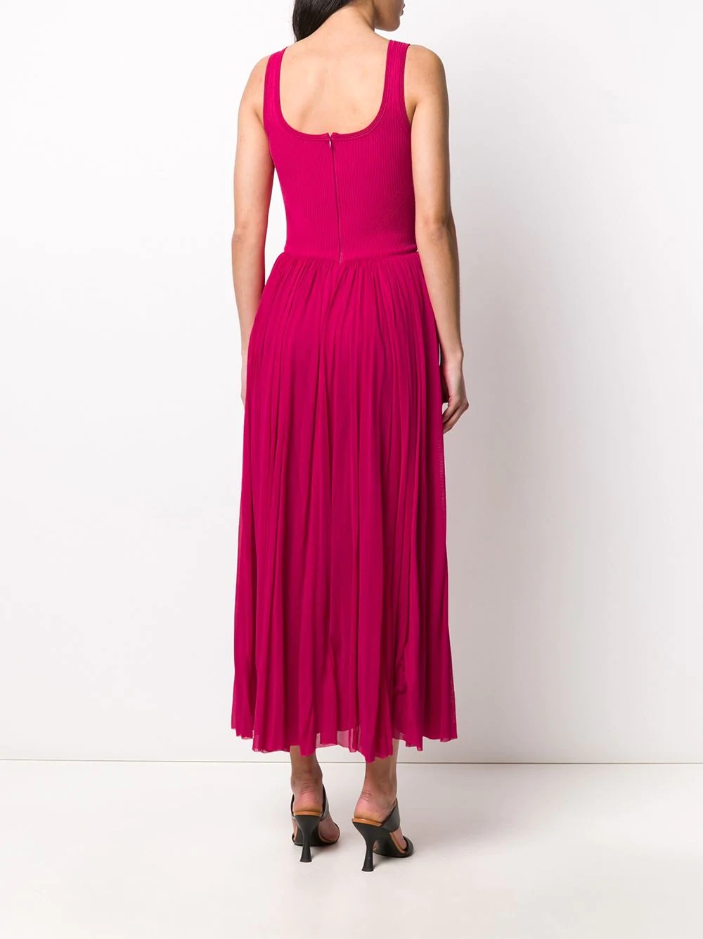 long pleated skirt dress - 4