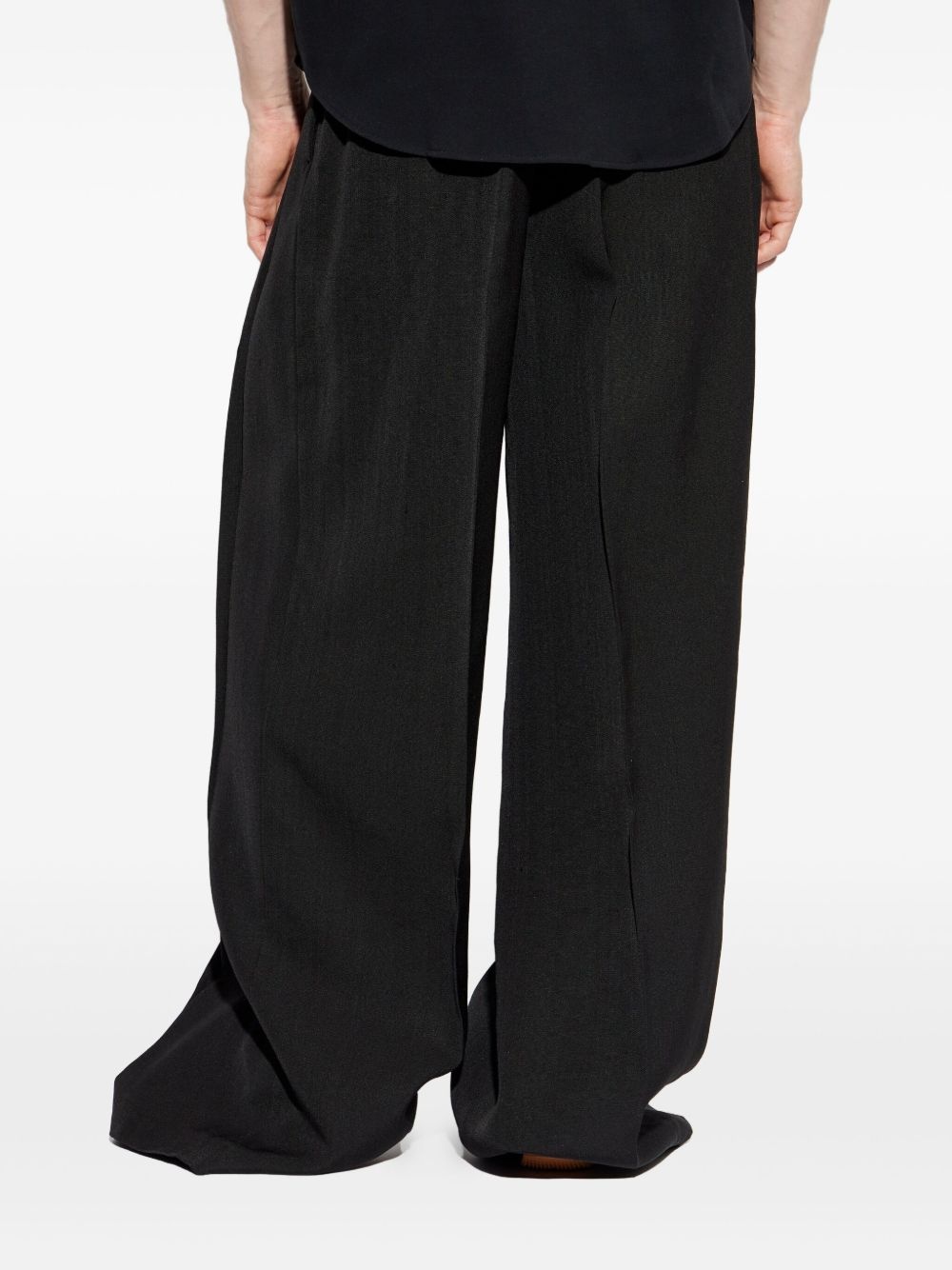 pleated wide-leg trousers - 4
