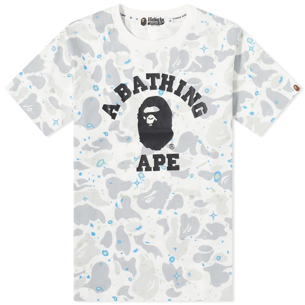 A Bathing Ape Space Camo College Tee - 1