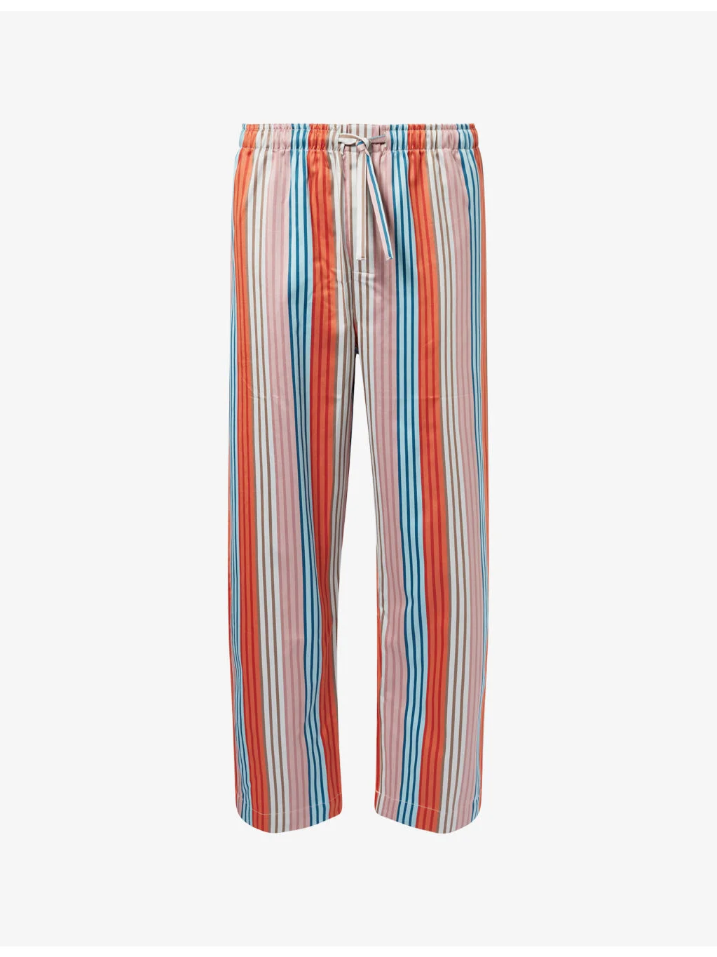 Wellington Stripe Cotton Satin Lounge Trousers - 1