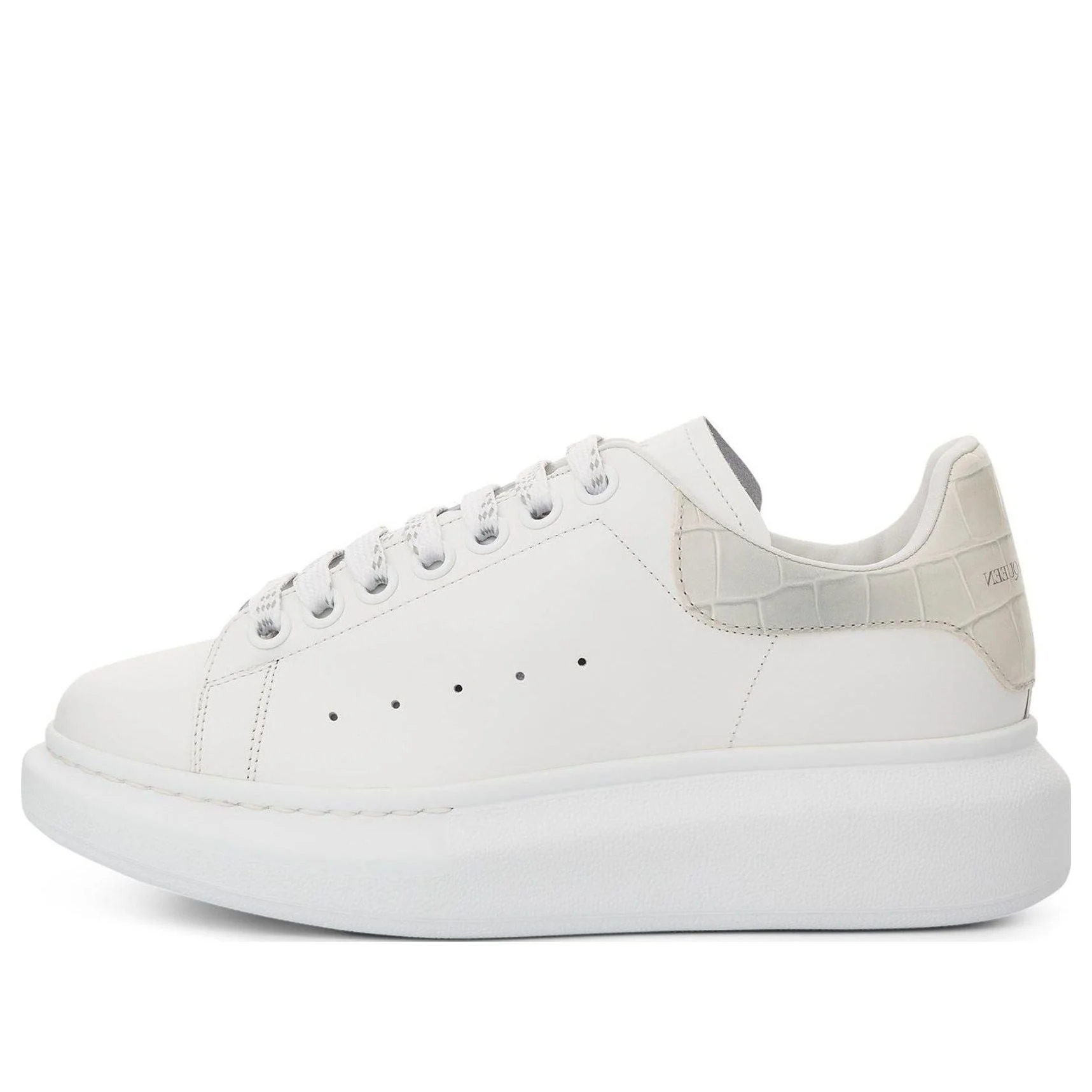 (WMNS) Alexander McQueen Oversized Low-Top Sneakers 'White Beige' 718233WICG68959 - 1