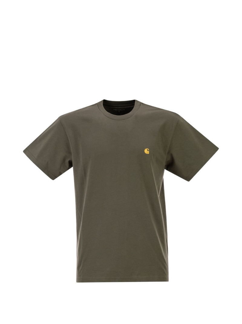 embroidered-logo T-shirt 1