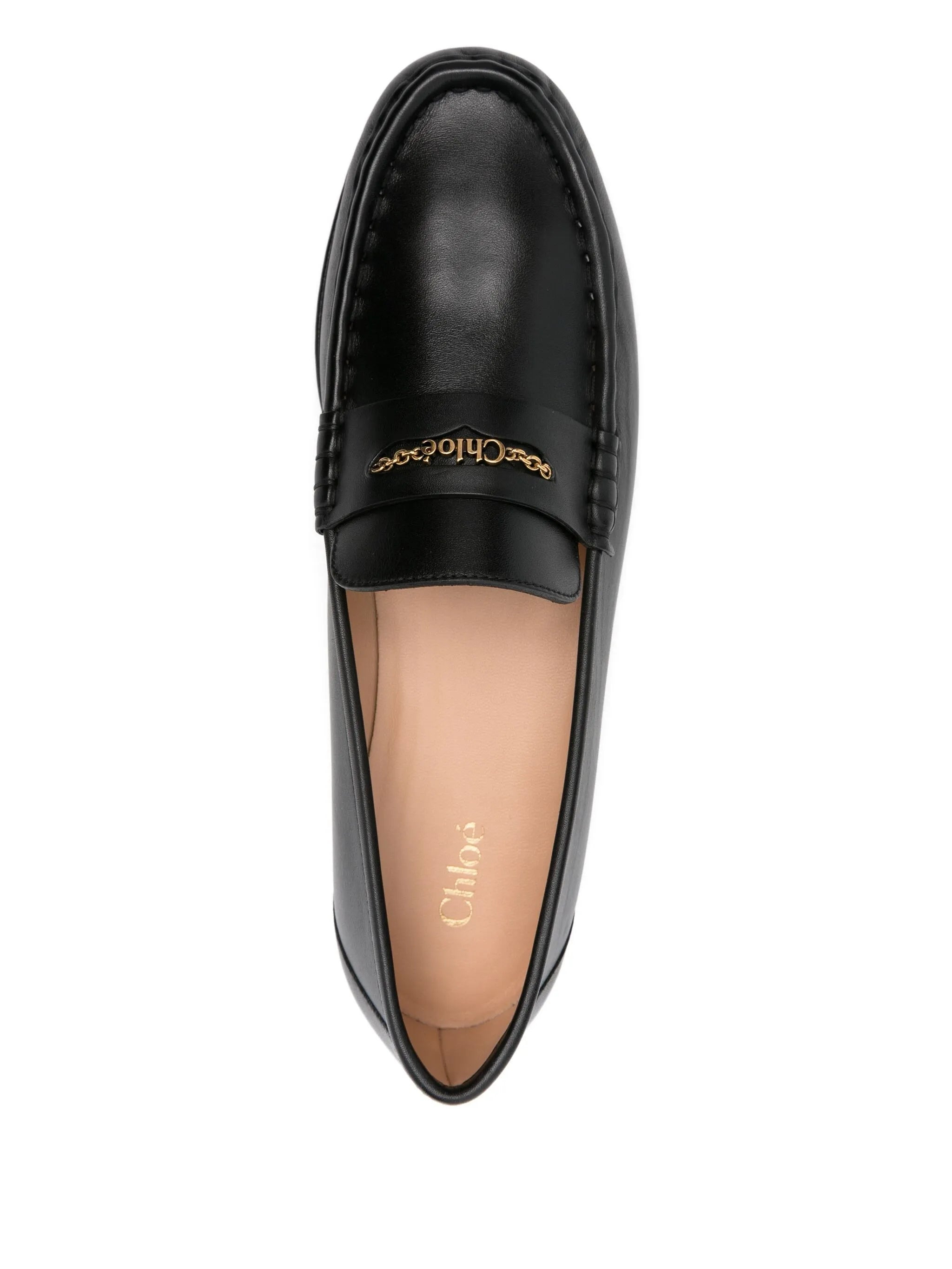 leather penny loafers - 4