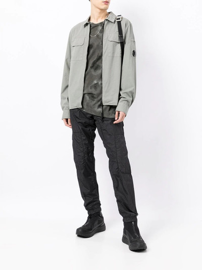 C.P. Company logo-patch zipped cargo shirt outlook