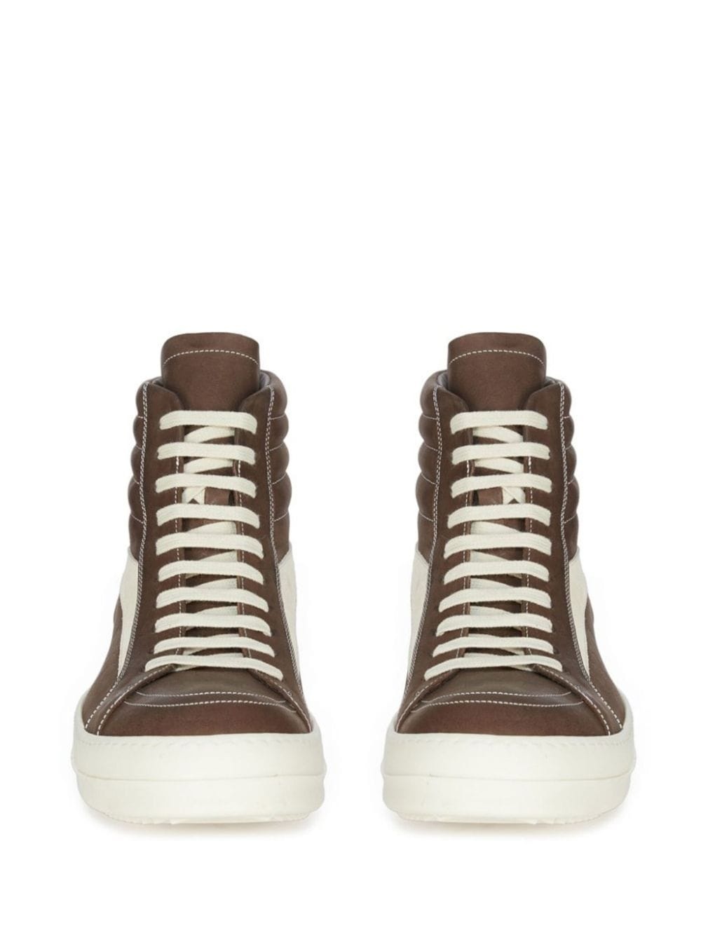 suede hi-top sneakers - 3
