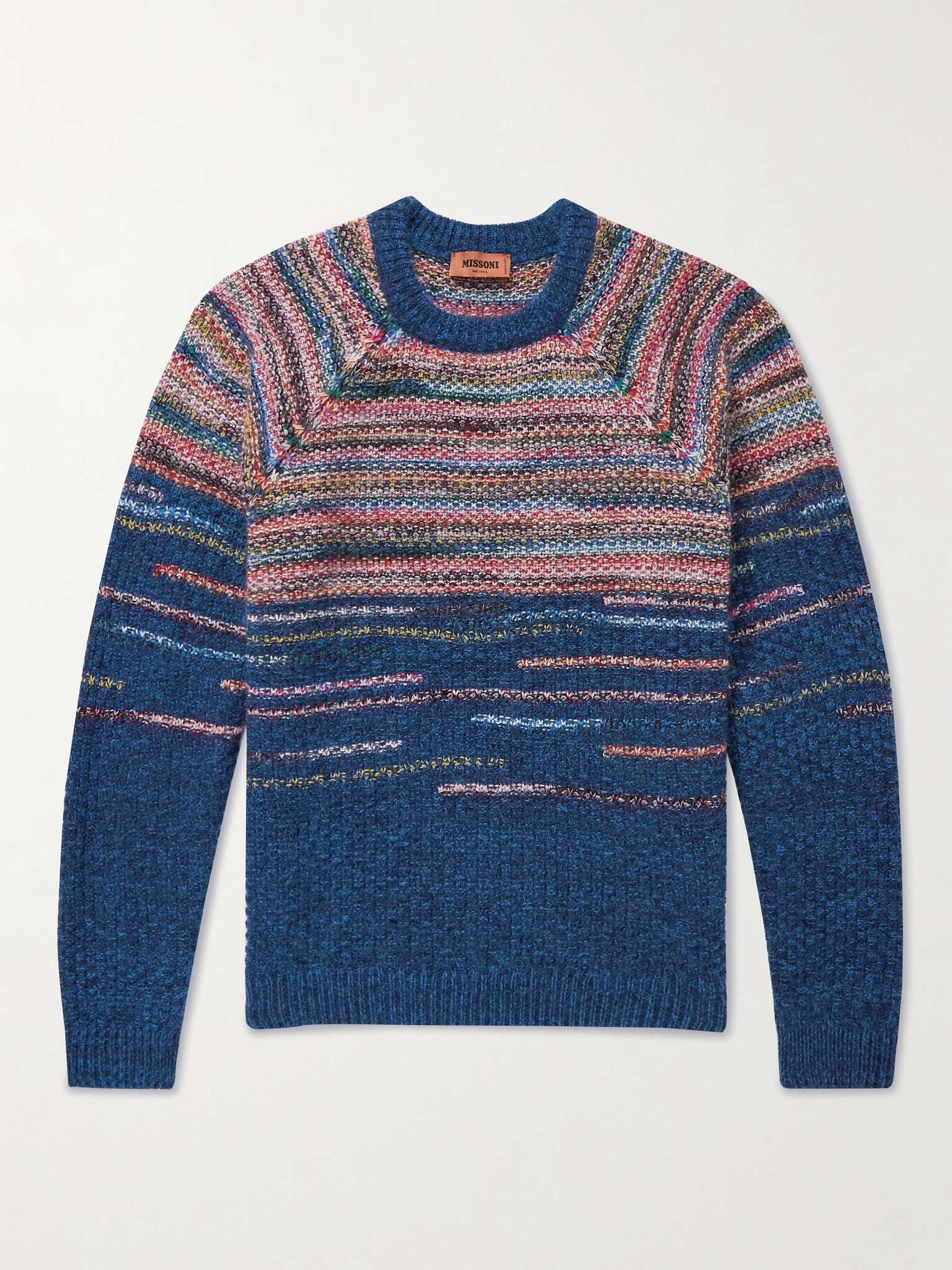 Space-Dyed Wool-Blend Sweater - 1