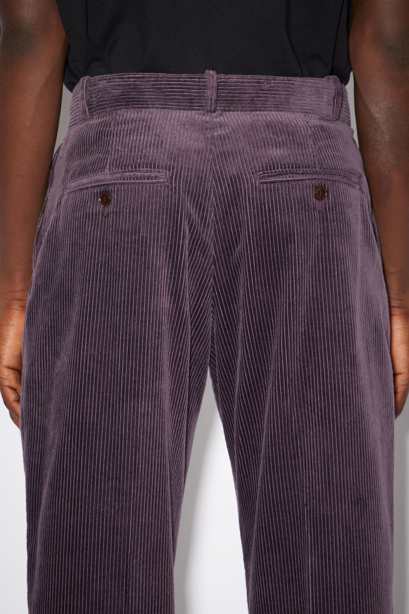 Corduroy trousers - Aubergine purple 6