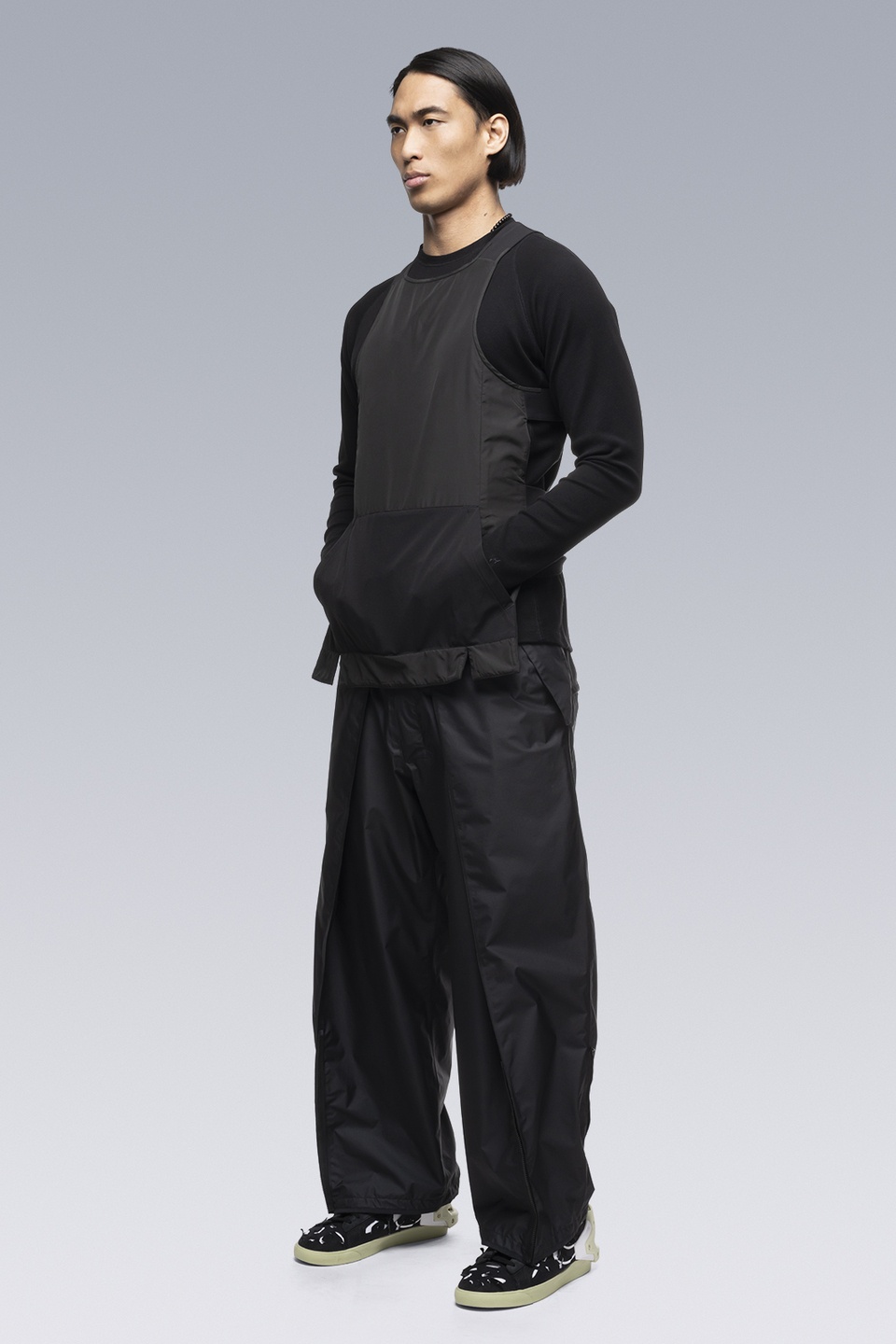 P45-GTPL 2L Gore-Tex Paclite Plus Single Pleat Trouser Black - 39