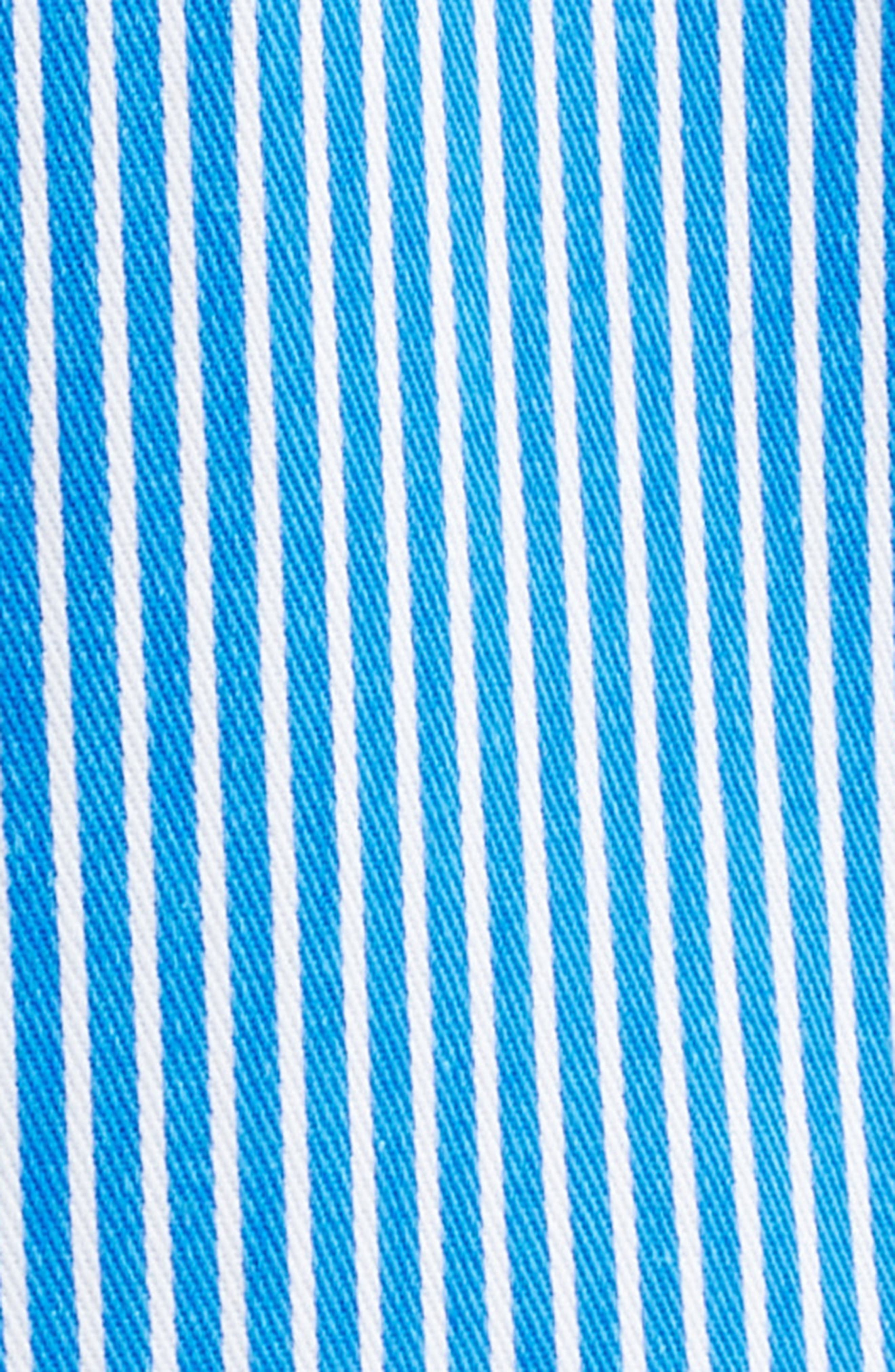 ICECREAM Decker Pinstripe Cotton Camp Shirt in Victoria Blue at Nordstrom - 5