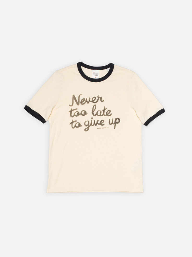 Ricky Too Late T-Shirt Ecru 1