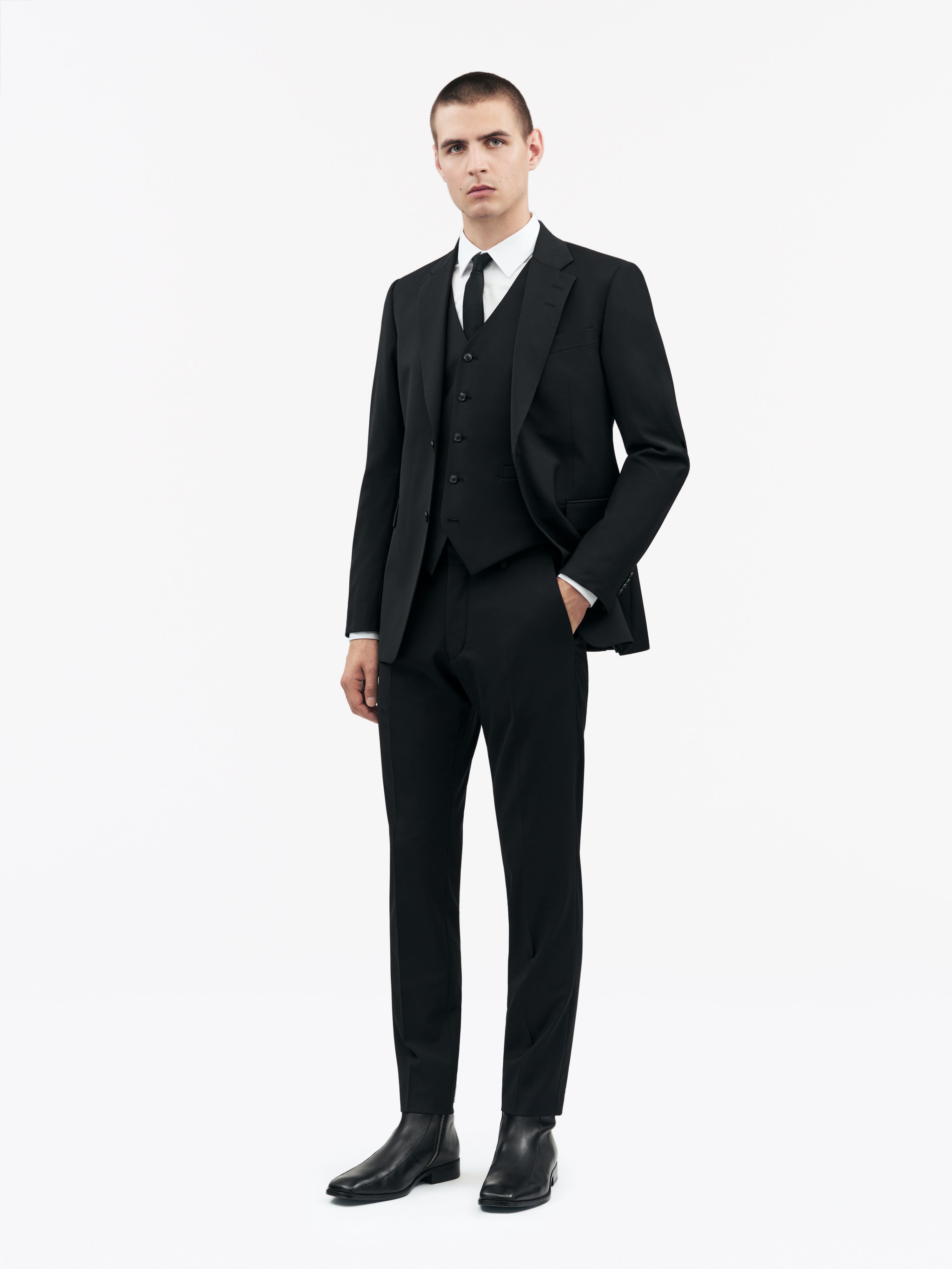 Wayde Wool Blend Waistcoat - 2