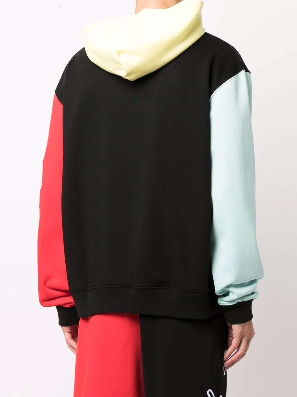 embroidered-logo colourblock hoodie - 4