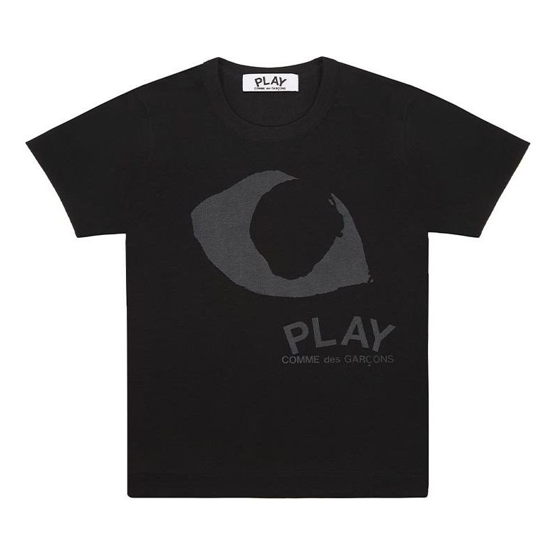 COMME des GARCONS PLAY Big Eye Logo Tee 'Black Black' AZ-T191-051-1 - 1