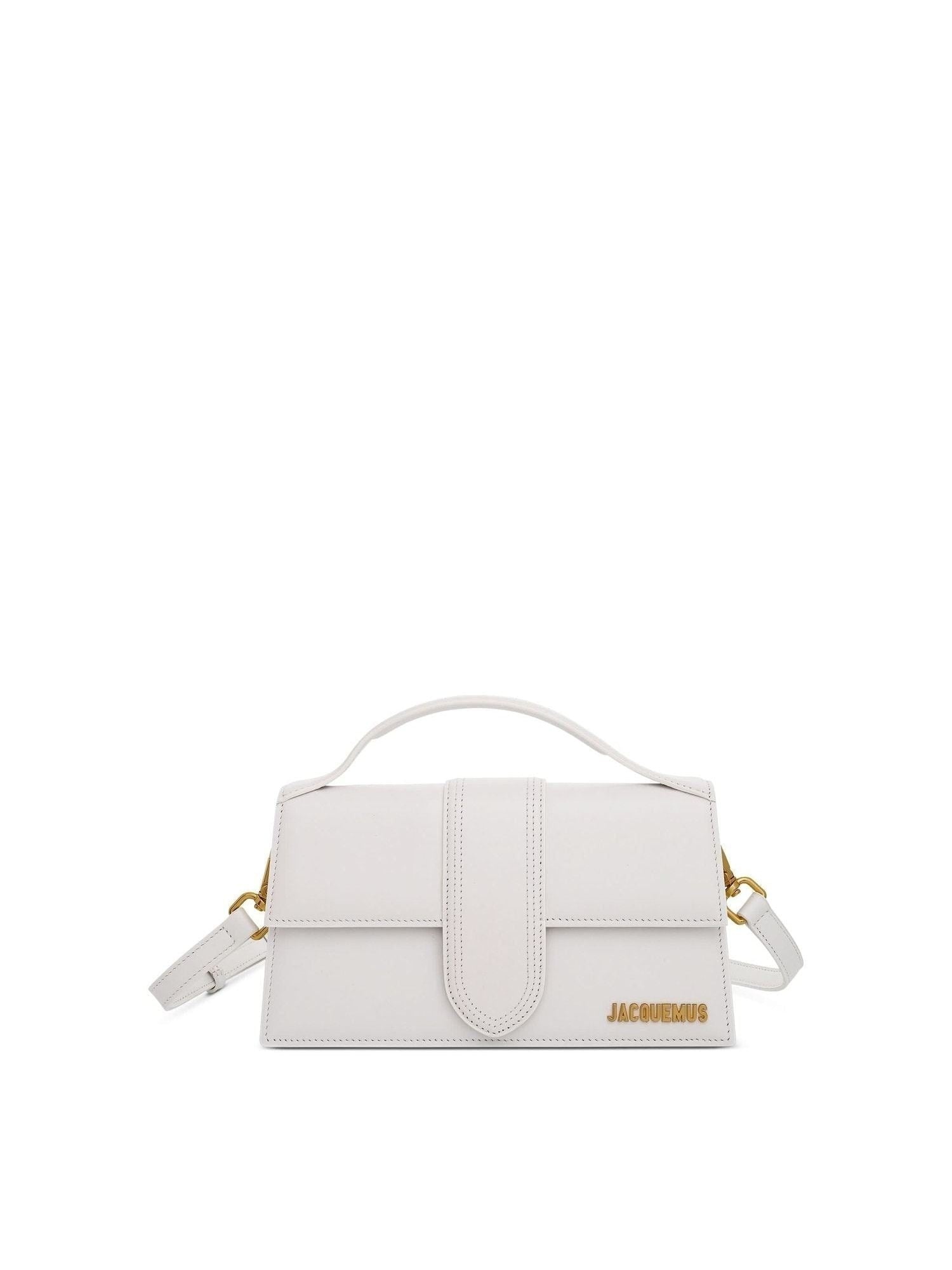 Le Grand Bambino Leather Bag in White - 1