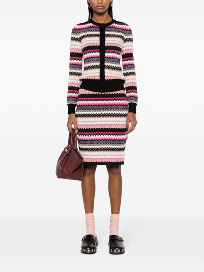 Missoni zigzag wool-blend cardigan outlook