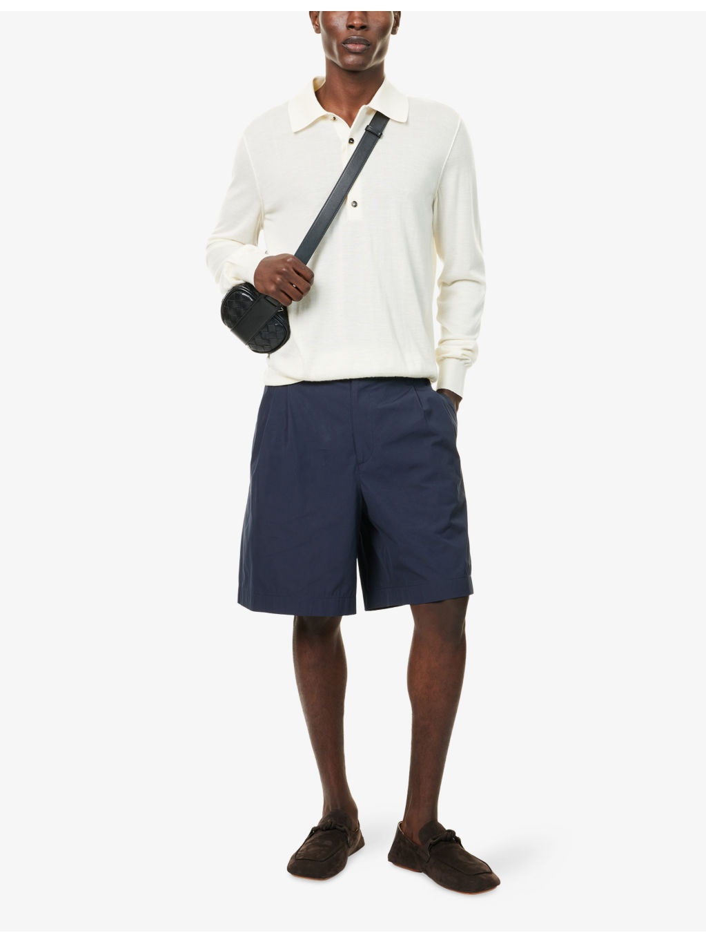 Compact Mid-Rise Cotton-Blend Shorts - 2
