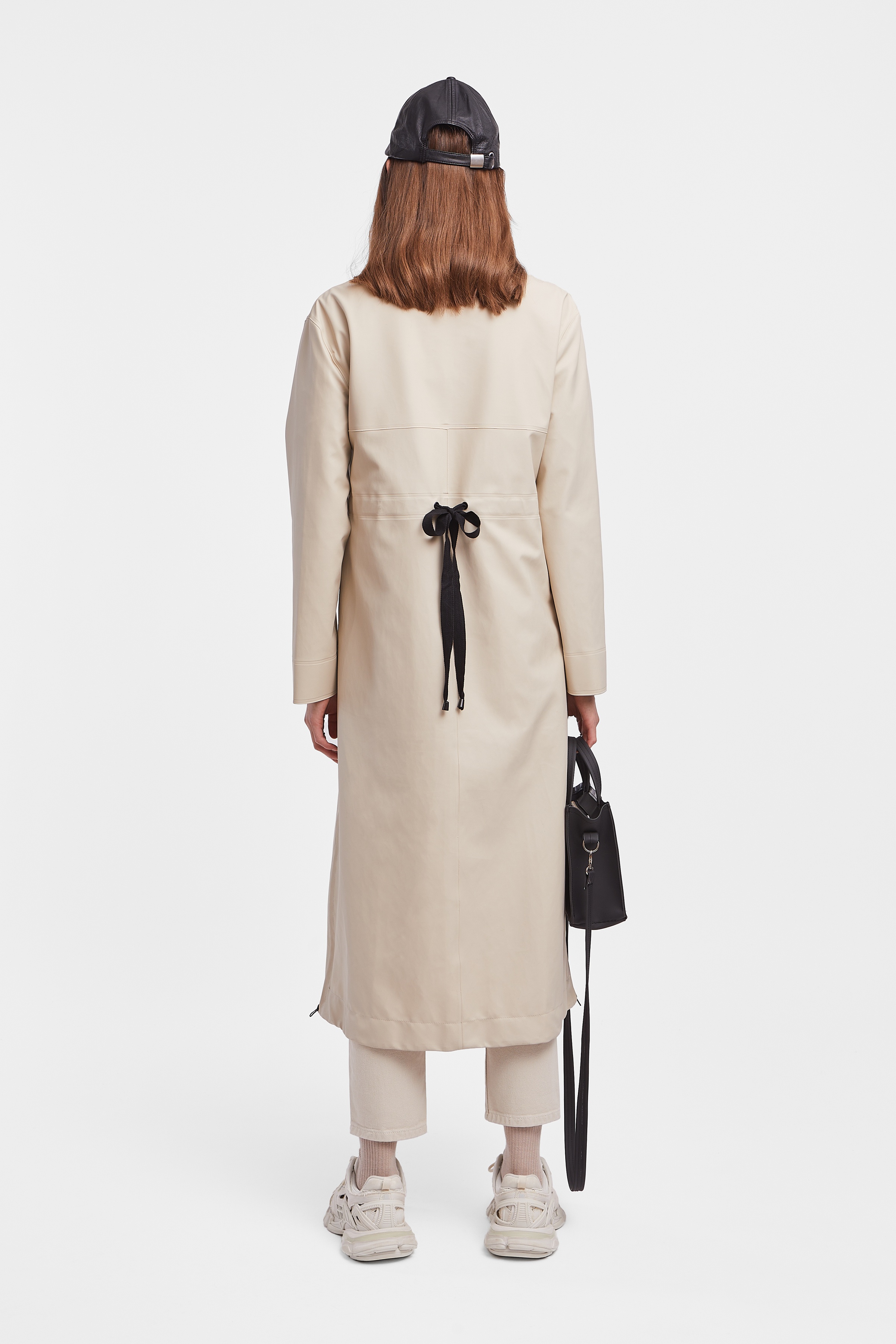 Hornstull Long Raincoat Oyster - 4