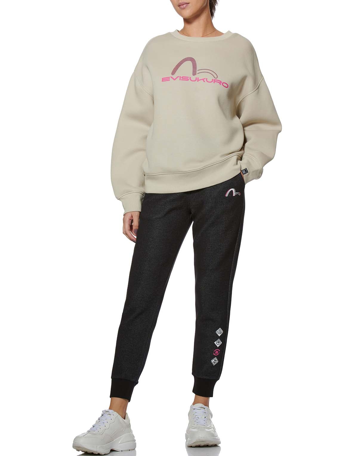 Seagull Print 2-Way Oversized Sweatshirt - 6
