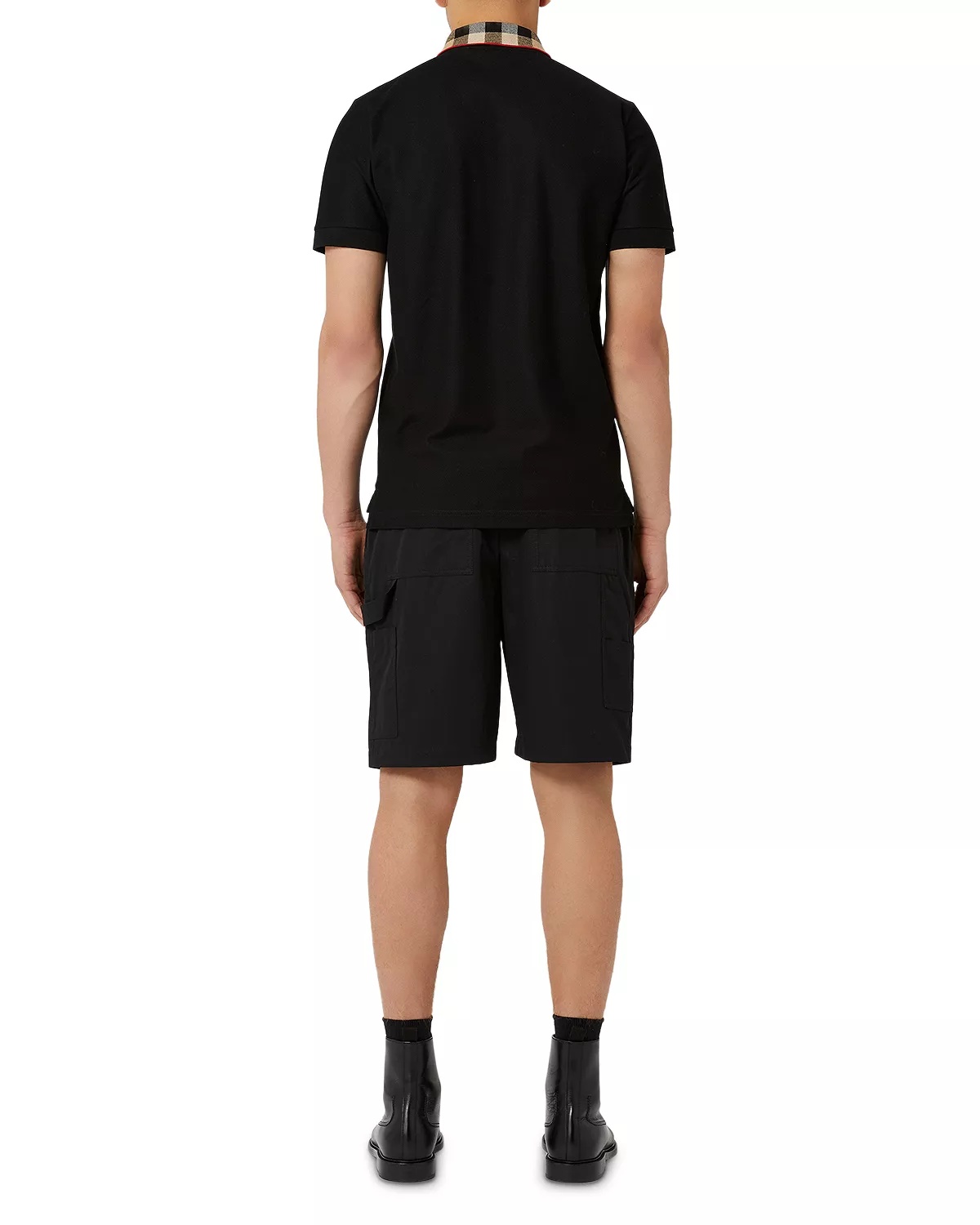 Cody Cotton Piqué Check Collar Slim Fit Polo Shirt - 2