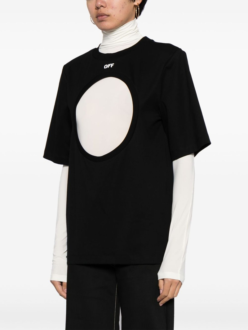 Meteor layered cotton T-shirt 3