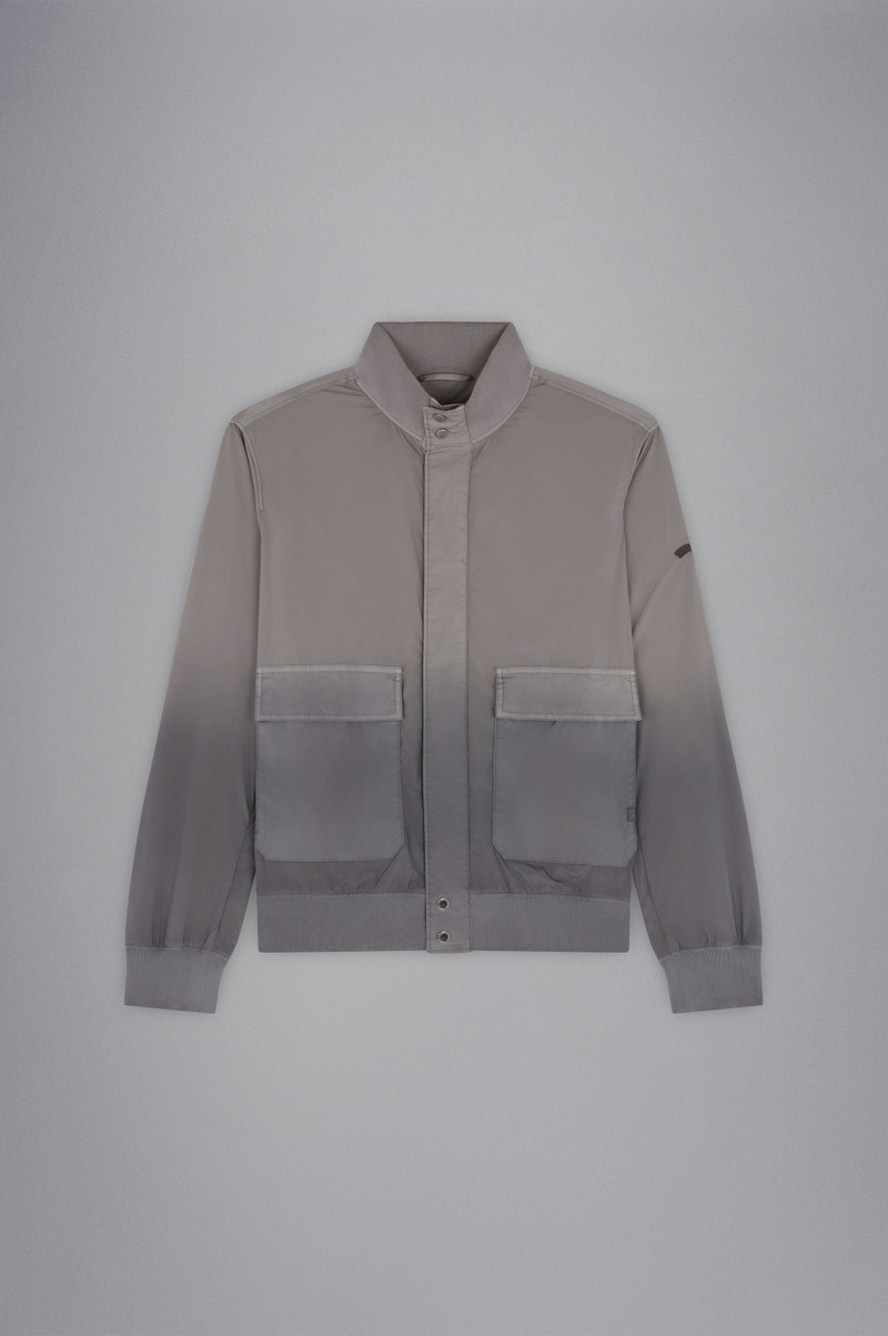 GARMENT DYED FADED STRETCH ECONYL® BOMBER JACKET 1