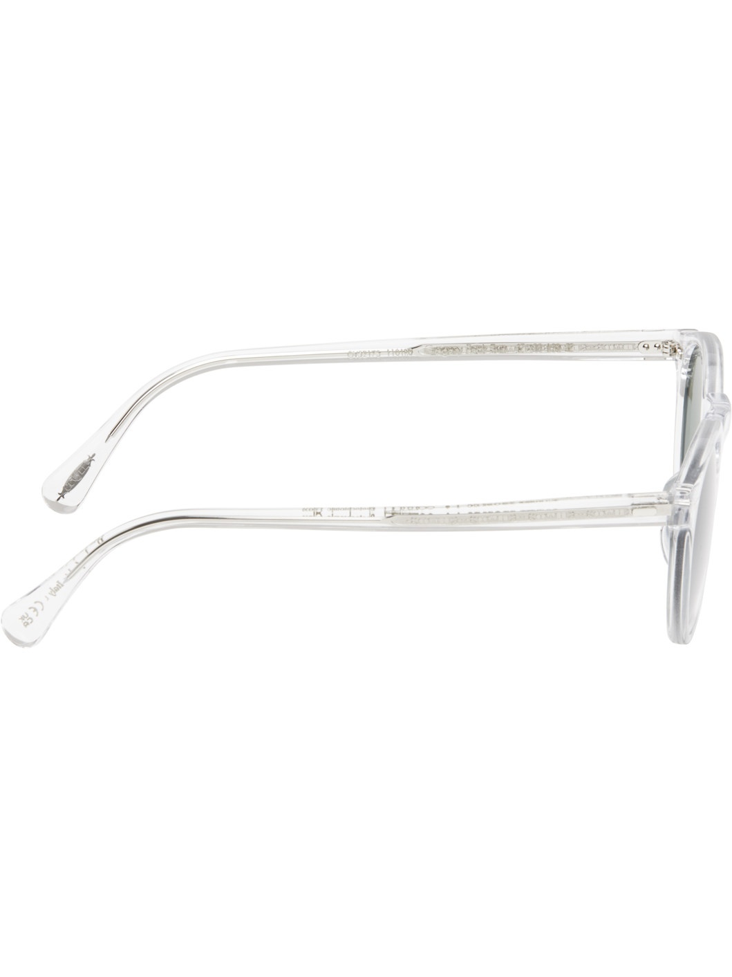 Transparent Gregory Peck Sunglasses - 2