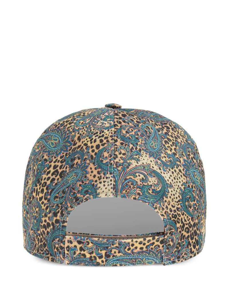 Etro paisley-motifs animal-print baseball hat outlook
