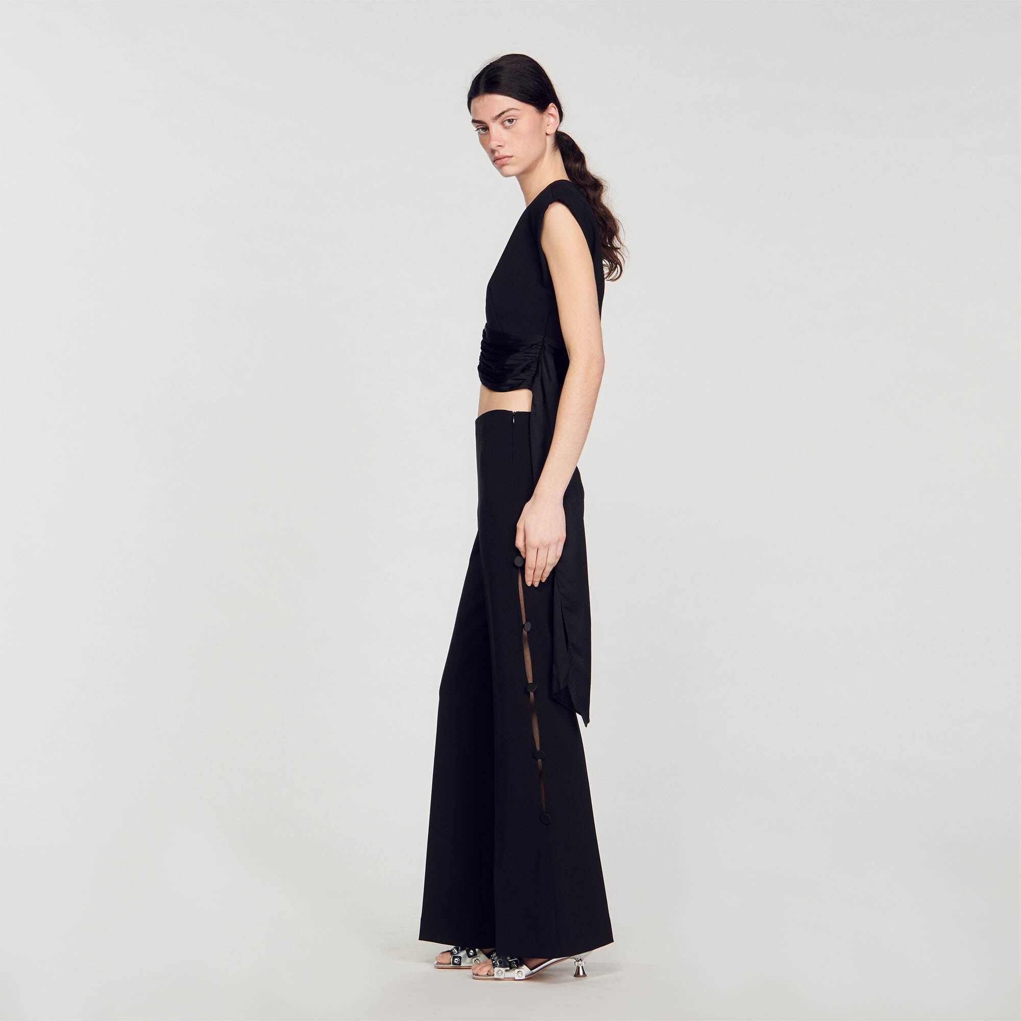 CROP TOP WITH ASYMMETRIC PANELS - 7