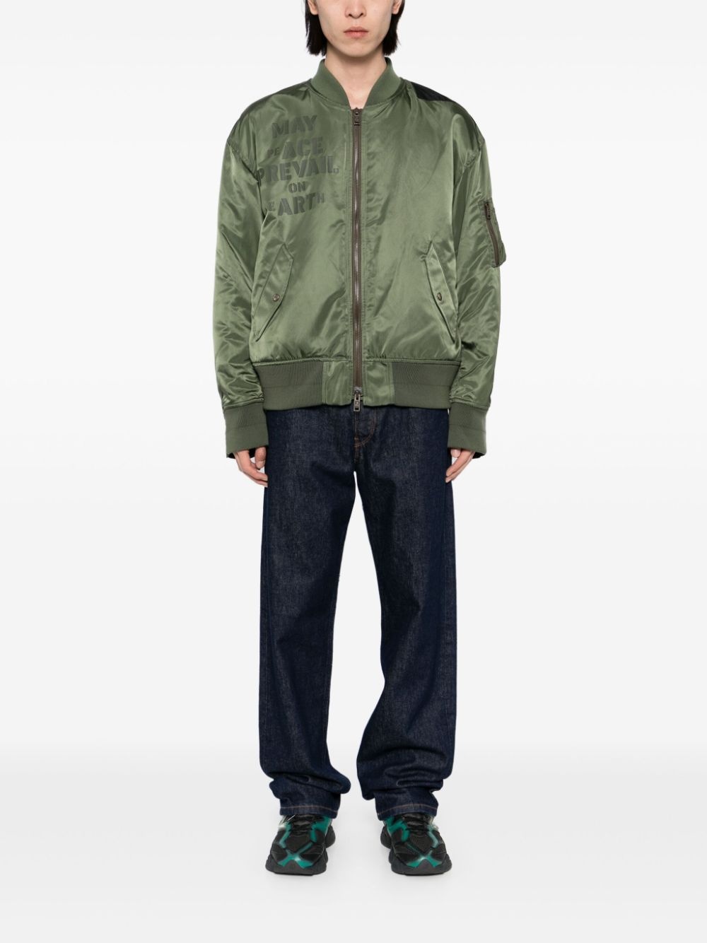 zip-up bomber jacket - 4