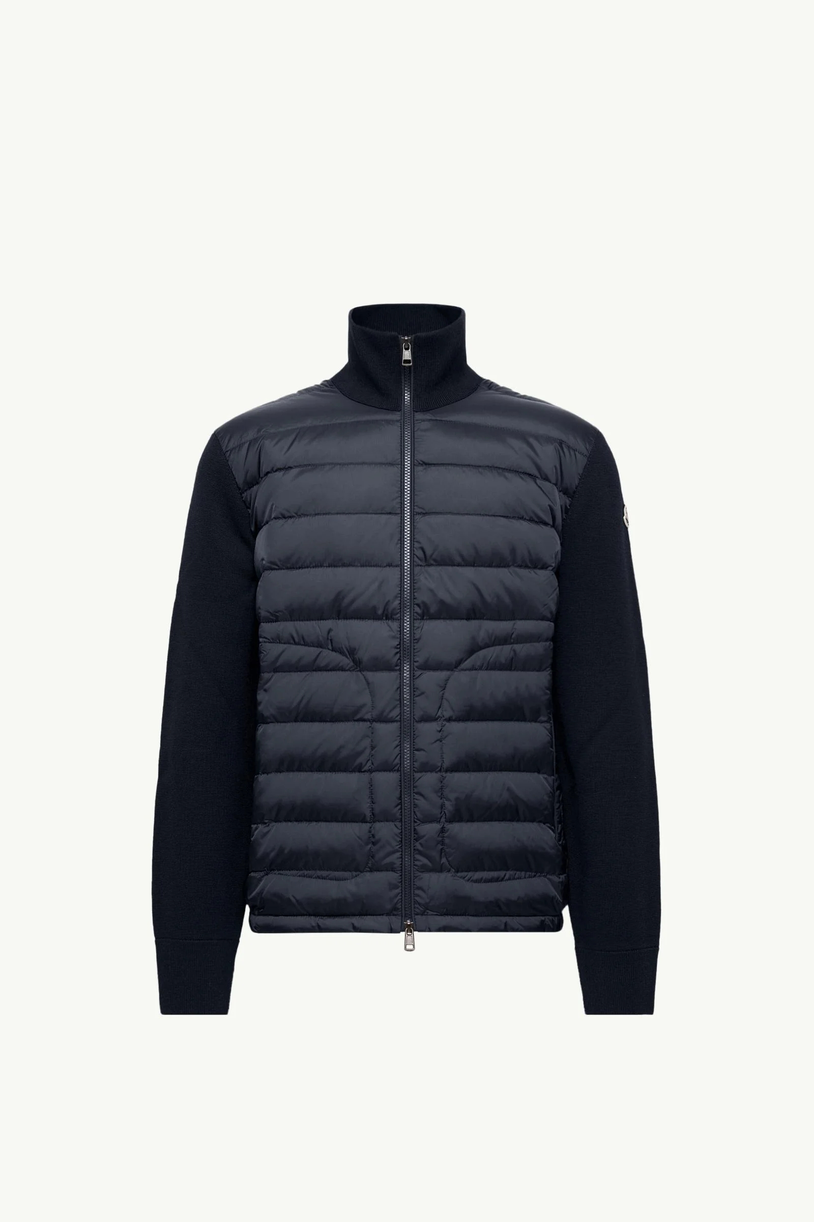 Padded Zip-Up Cardigan - 1