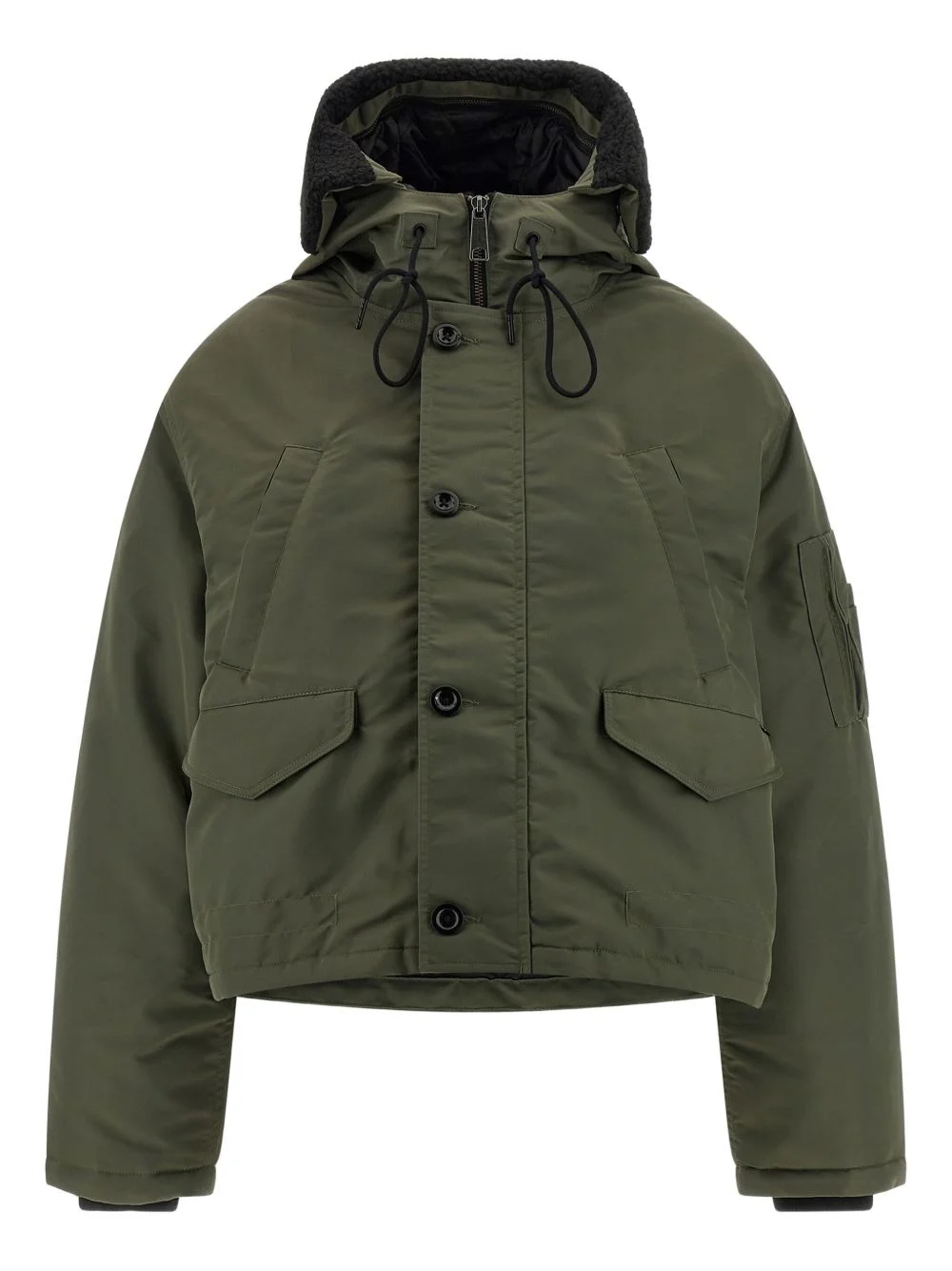 quilted hooded Oltera jacket - 1
