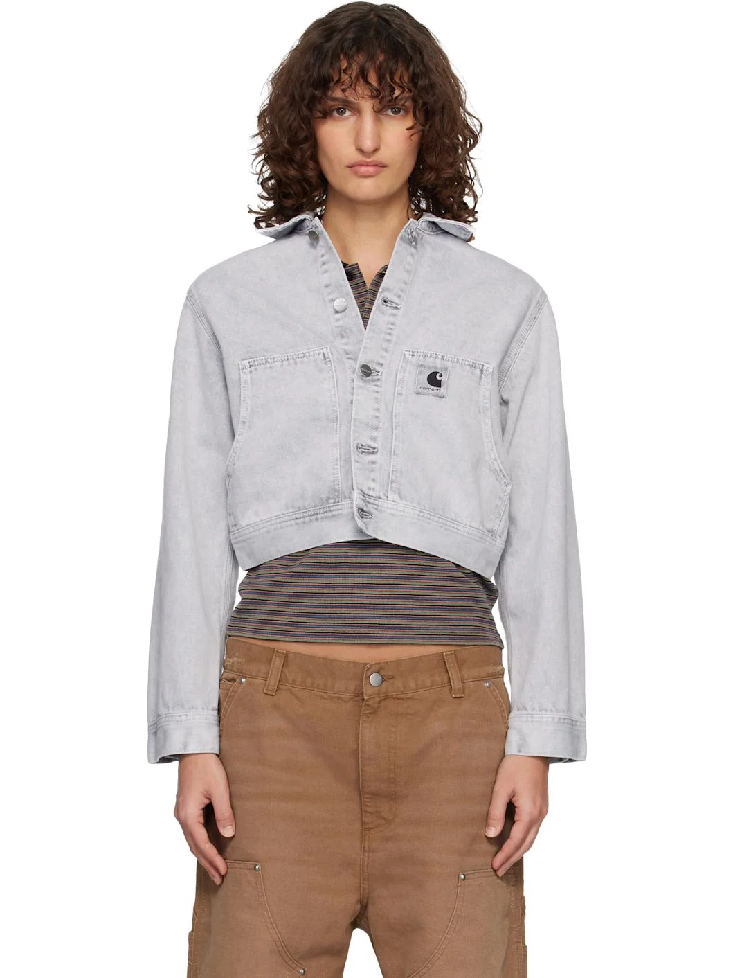 Gray Arca Denim Jacket - 1
