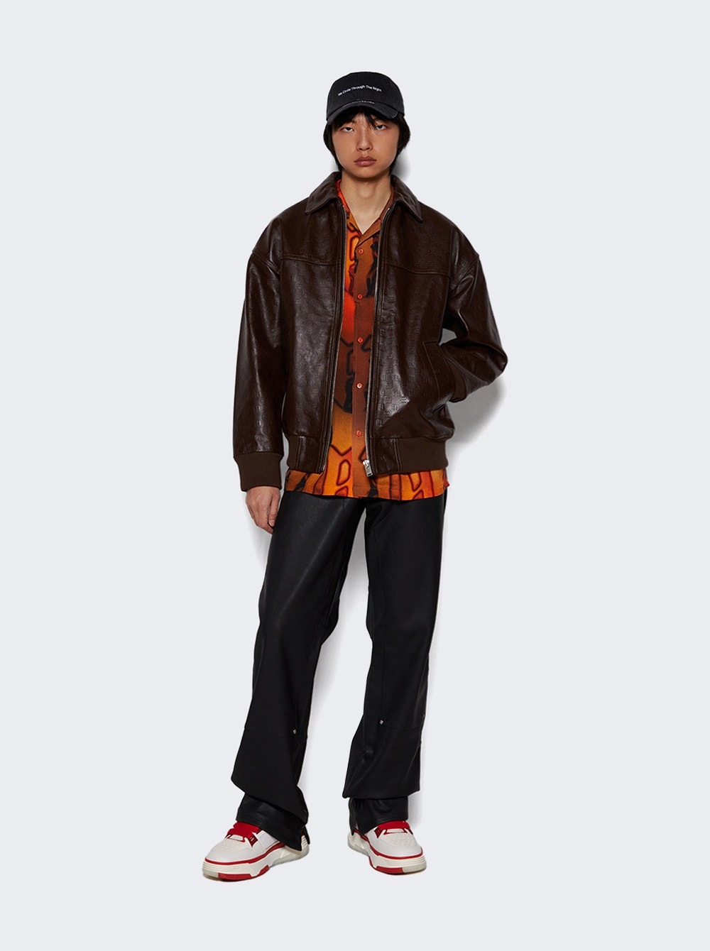 Monogram Embossed Jacket Brown - 2