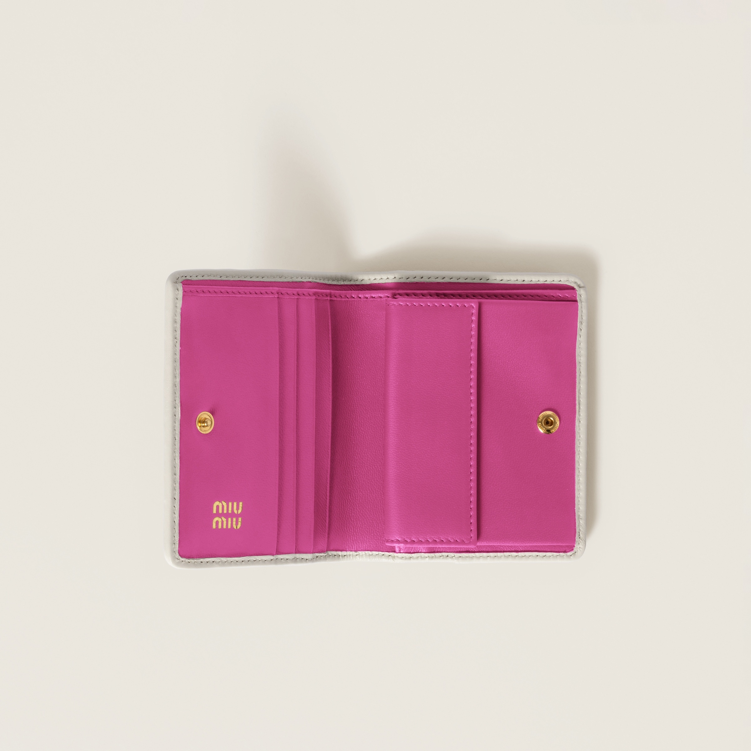 Small matelassé nappa leather wallet - 2