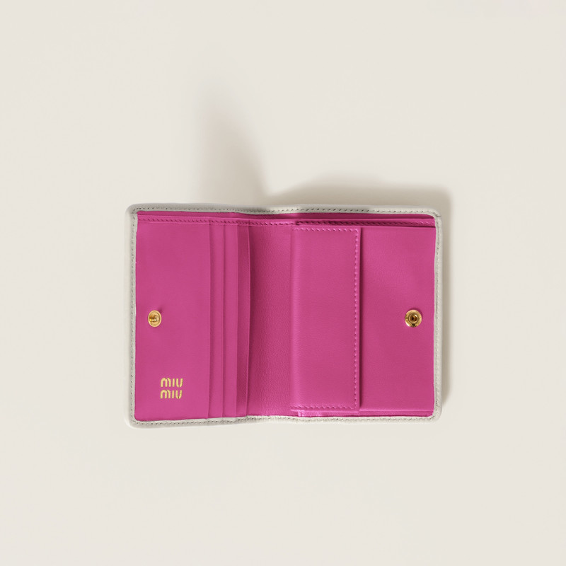 Miu Miu Small matelassé nappa leather wallet outlook