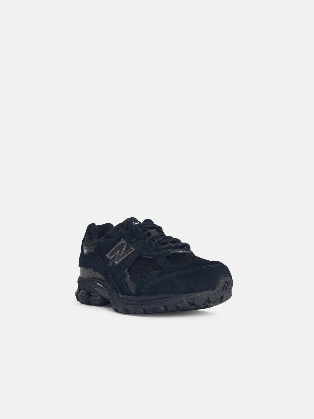 '2002R' BLACK MESH AND SUEDE SNEAKERS - 2