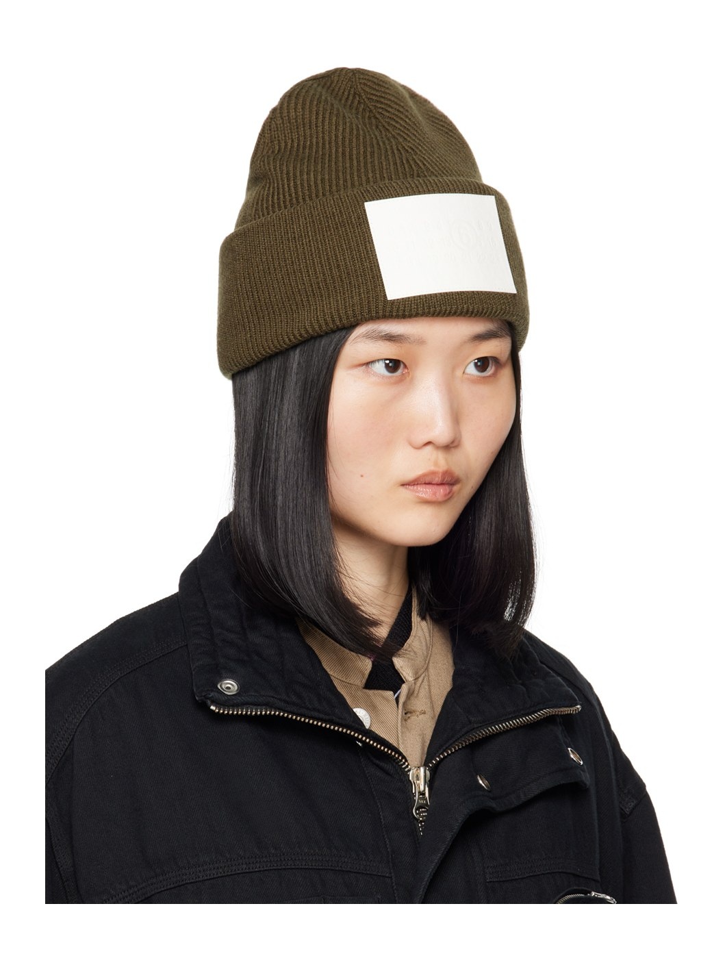 Khaki Numeric Beanie - 2