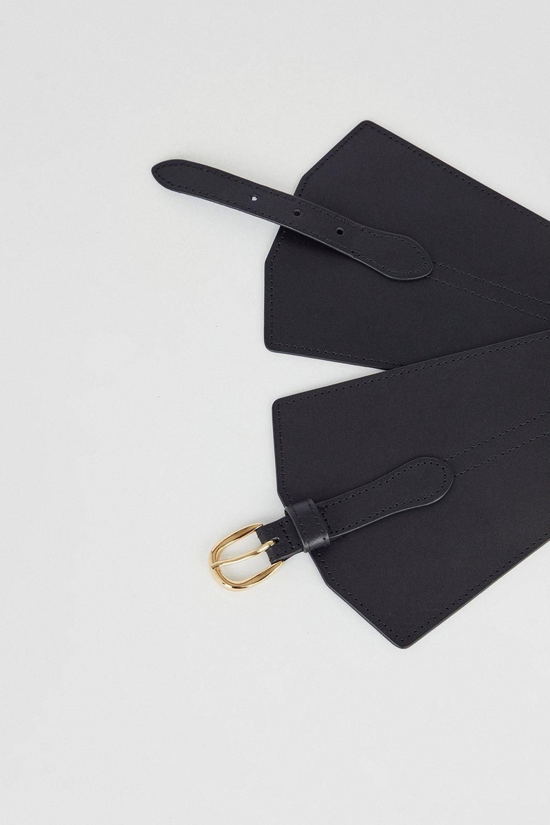 Leather Wide Waist Belt 4