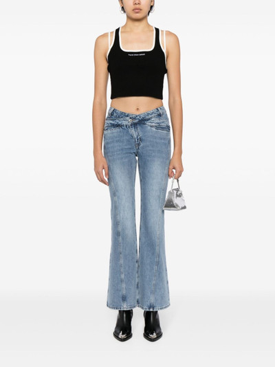 FENG CHEN WANG twist-detail flared jeans outlook